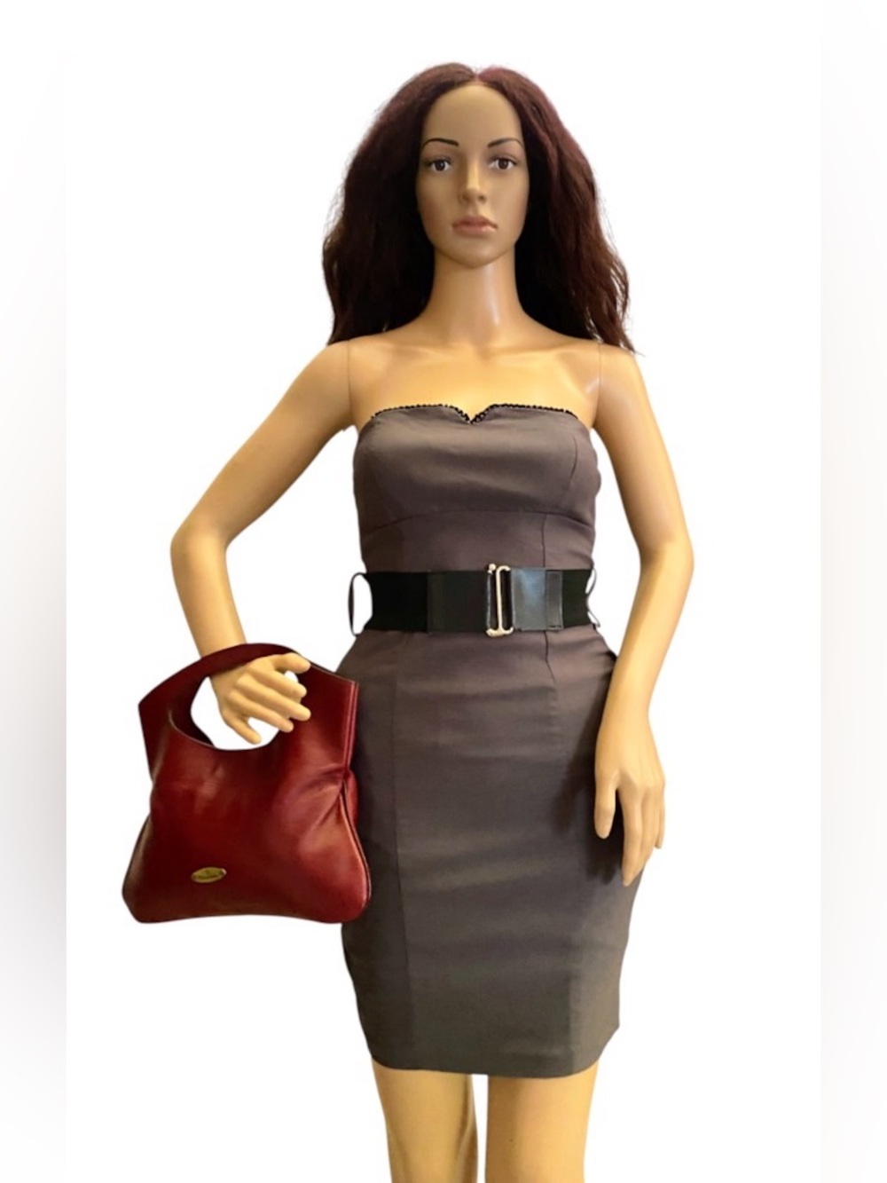 Vintage Etienne Aigner burgundy leather satchel - Picture 11 of 11